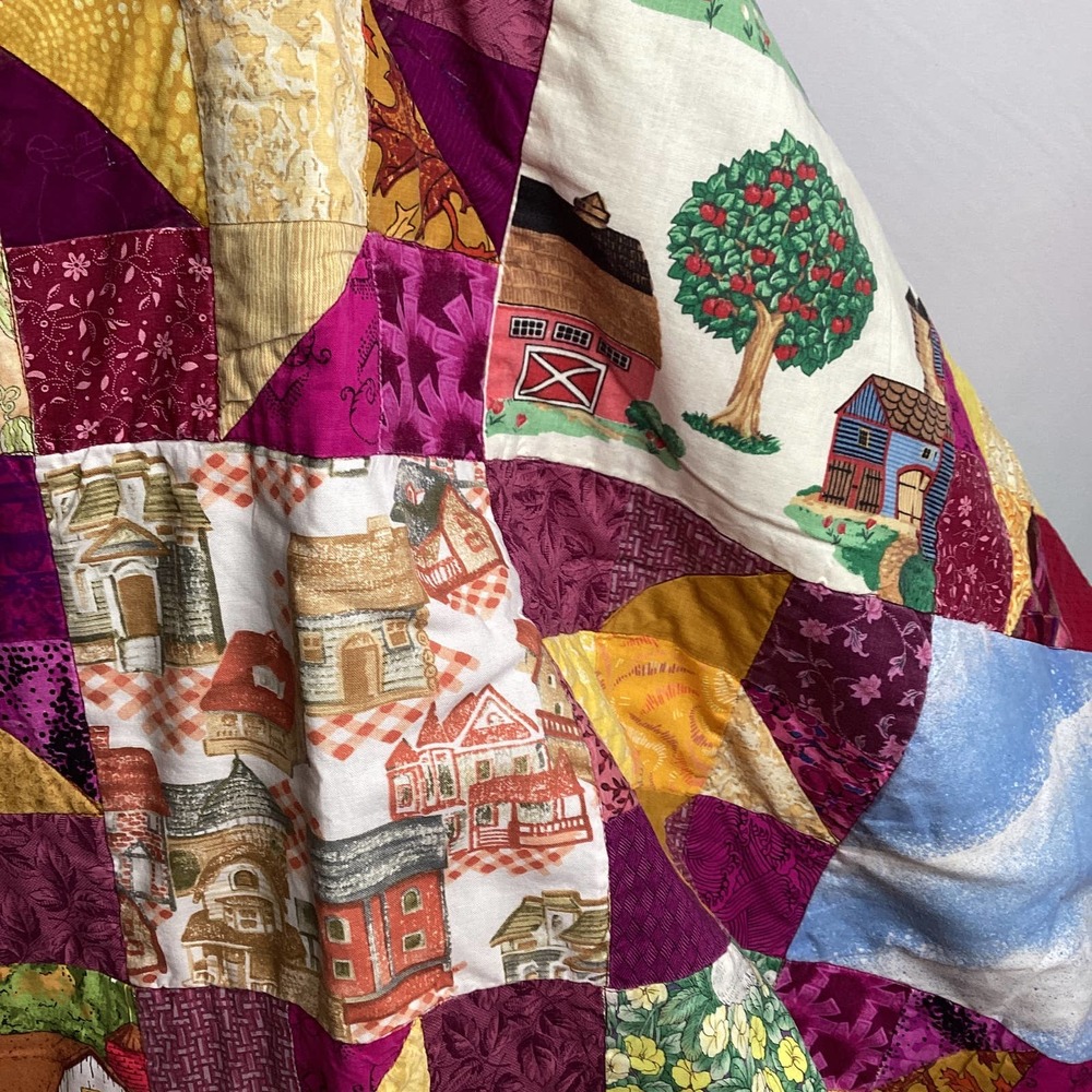 Handmade Pieced Coverlet - Picture 6 of 9
